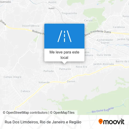 Rua Dos Limdeiros mapa