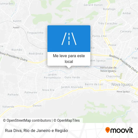 Rua Diva mapa