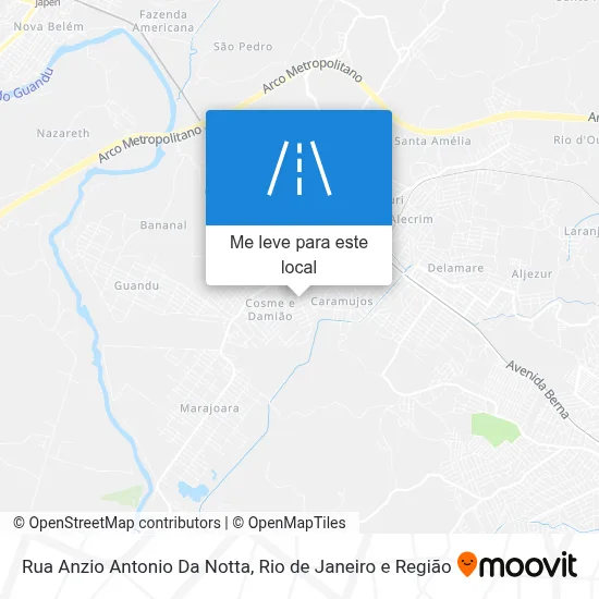 Rua Anzio Antonio Da Notta mapa