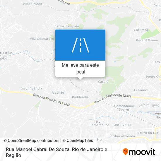 Rua Manoel Cabrai De Souza mapa