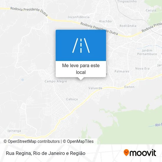 Rua Regina mapa