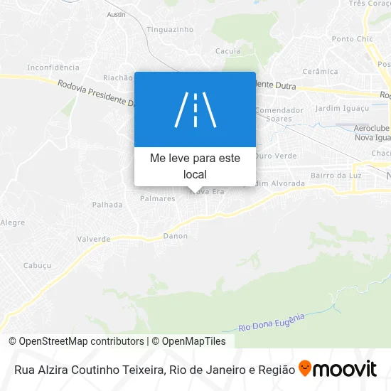 Rua Alzira Coutinho Teixeira mapa