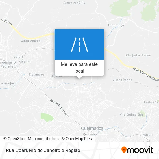 Rua Coari mapa