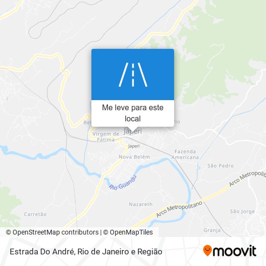 Estrada Do André mapa