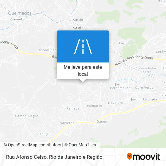 Rua Afonso Celso mapa