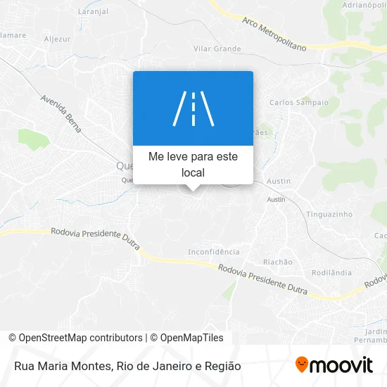 Rua Maria Montes mapa