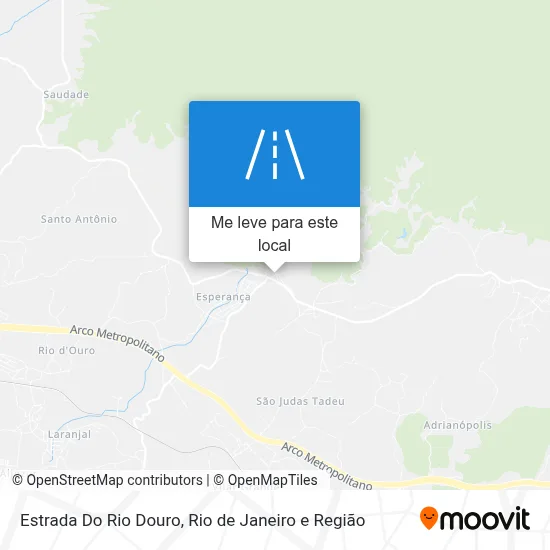 Estrada Do Rio Douro mapa