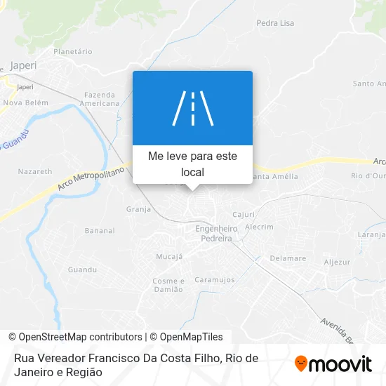 Rua Vereador Francisco Da Costa Filho mapa