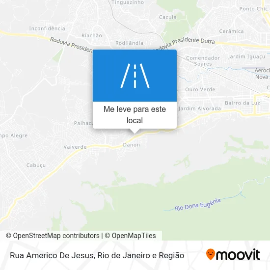 Rua Americo De Jesus mapa