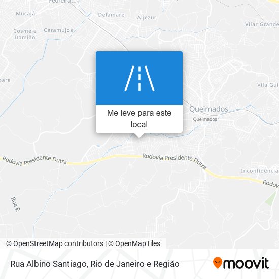 Rua Albino Santiago mapa