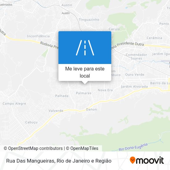 Rua Das Mangueiras mapa