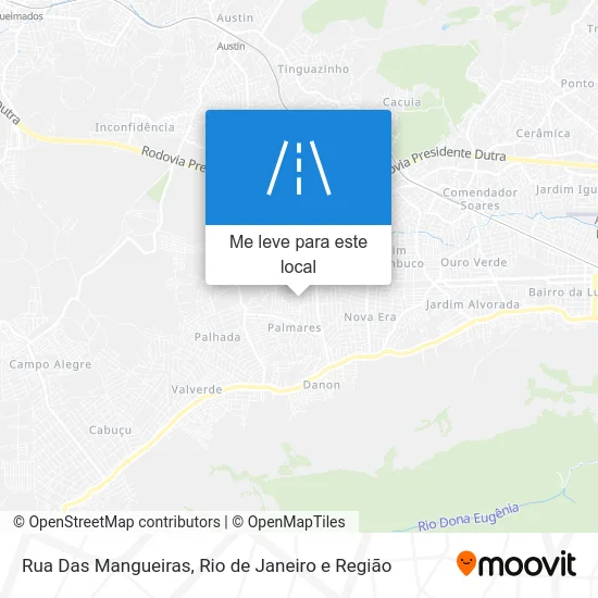 Rua Das Mangueiras mapa