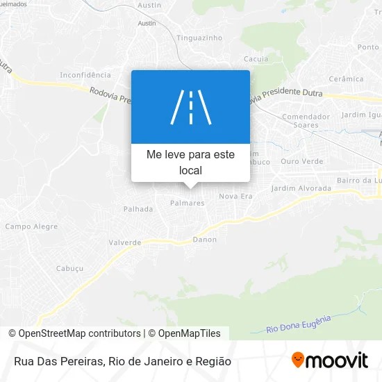 Rua Das Pereiras mapa