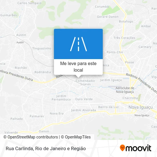 Rua Carlinda mapa