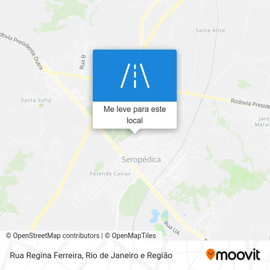 Rua Regina Ferreira mapa