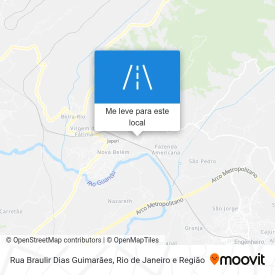 Rua Braulir Dias Guimarães mapa
