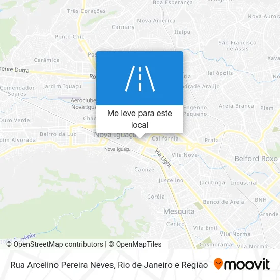 Rua Arcelino Pereira Neves mapa