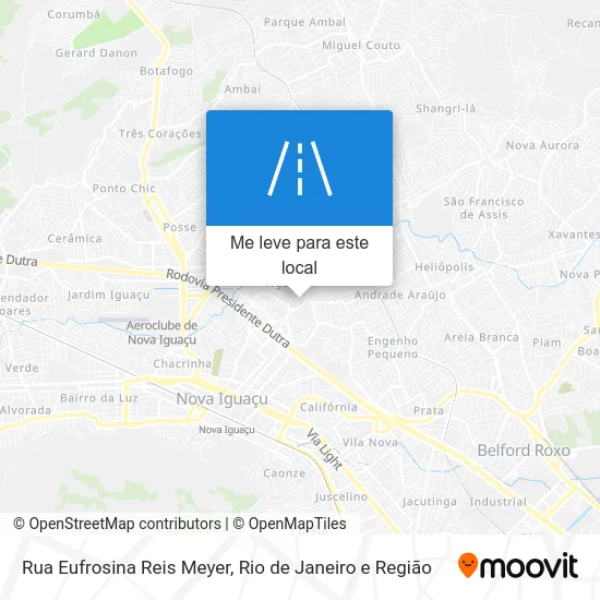 Rua Eufrosina Reis Meyer mapa