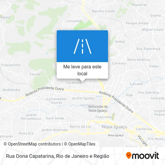 Rua Dona Capatarina mapa