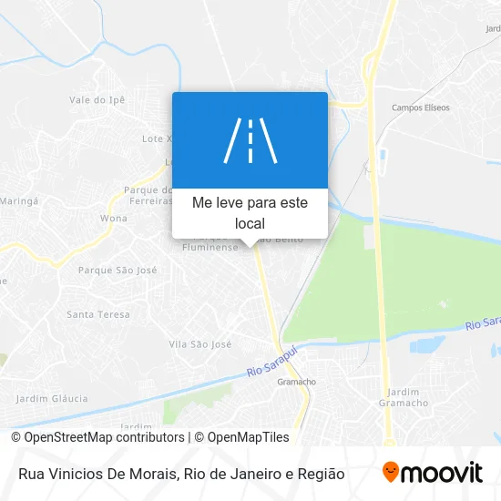Rua Vinicios De Morais mapa