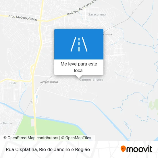 Rua Cisplatina mapa