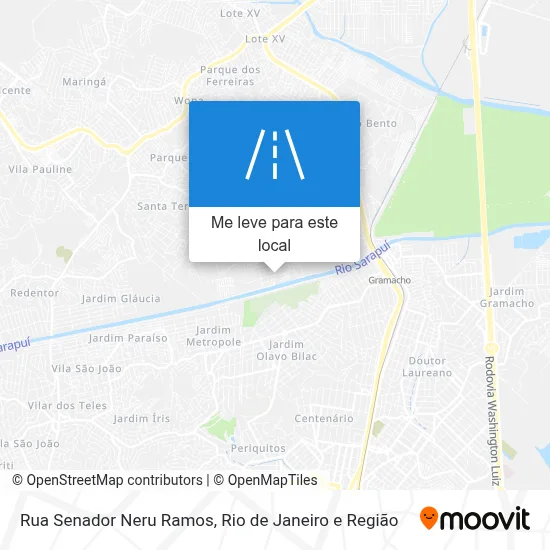 Rua Senador Neru Ramos mapa