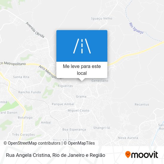 Rua Angela Cristina mapa