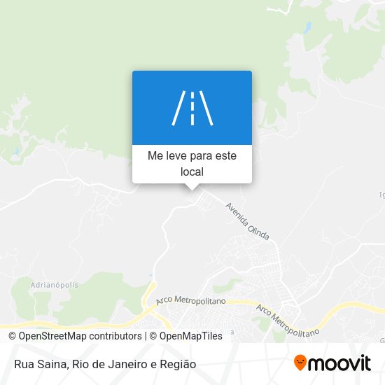 Rua Saina mapa
