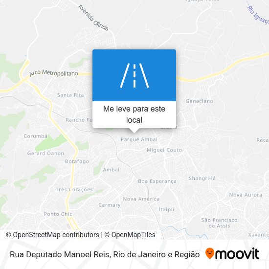 Rua Deputado Manoel Reis mapa