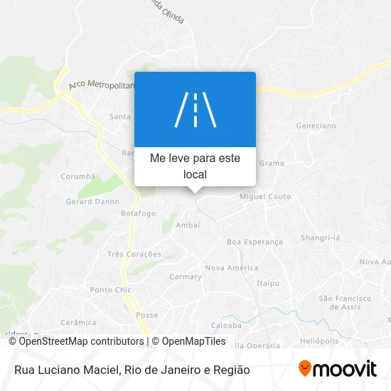 Rua Luciano Maciel mapa