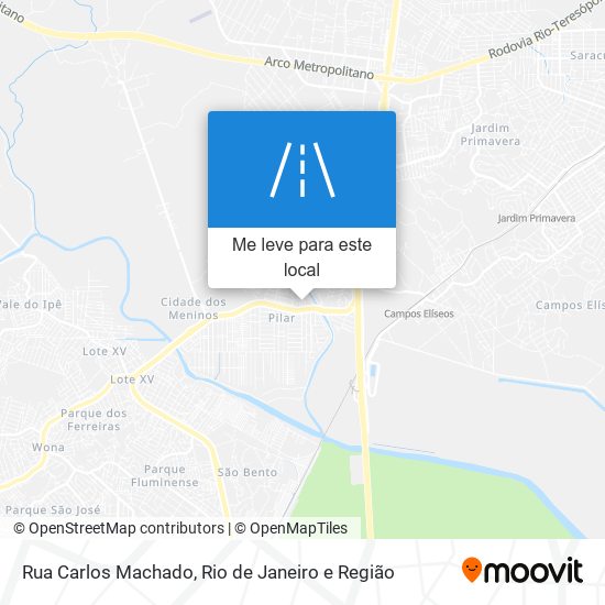 Rua Carlos Machado mapa
