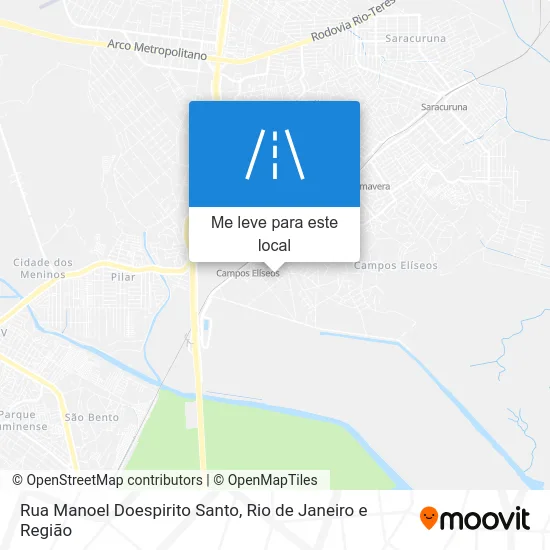 Rua Manoel Doespirito Santo mapa