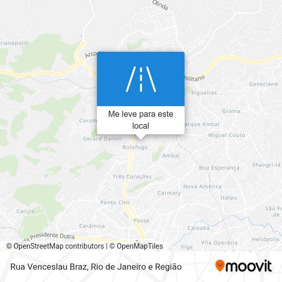 Rua Venceslau Braz mapa