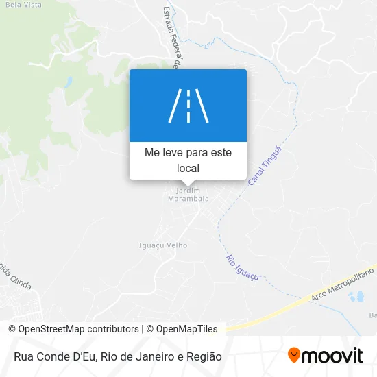 Rua Conde D'Eu mapa