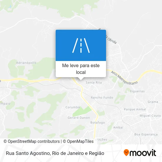 Rua Santo Agostino mapa