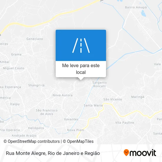 Rua Monte Alegre mapa