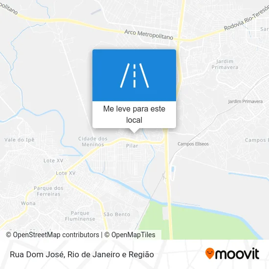 Rua Dom José mapa