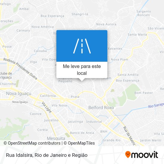 Rua Idalsira mapa