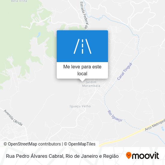 Rua Pedro Álvares Cabral mapa