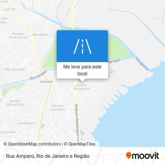 Rua Amparo mapa