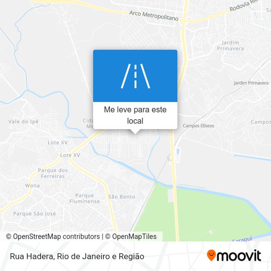 Rua Hadera mapa
