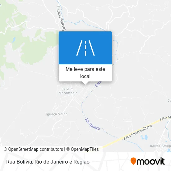 Rua Bolívia mapa