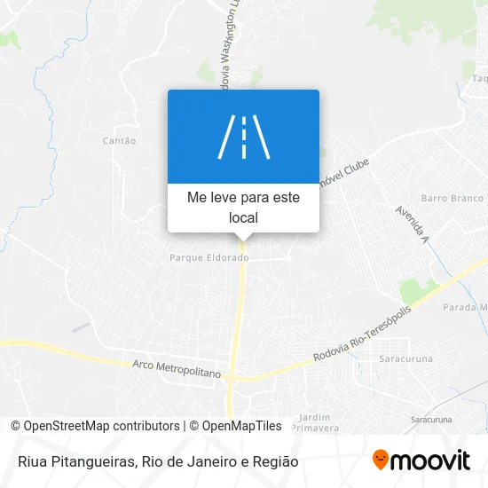 Riua Pitangueiras mapa