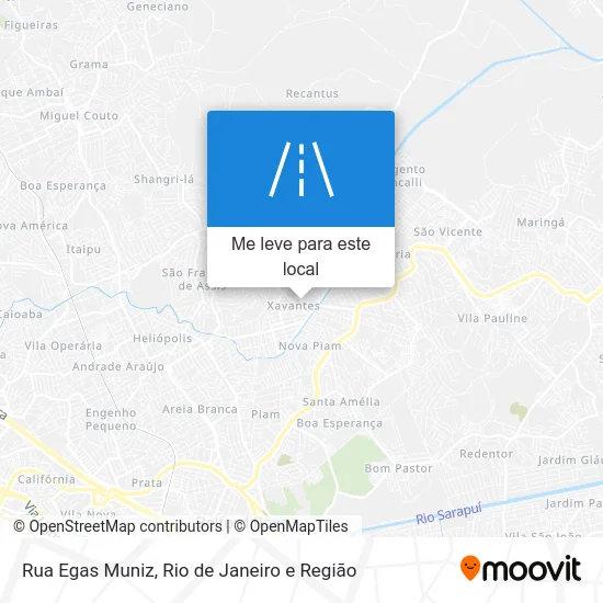 Rua Egas Muniz mapa