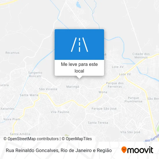 Rua Reinaldo Goncalves mapa