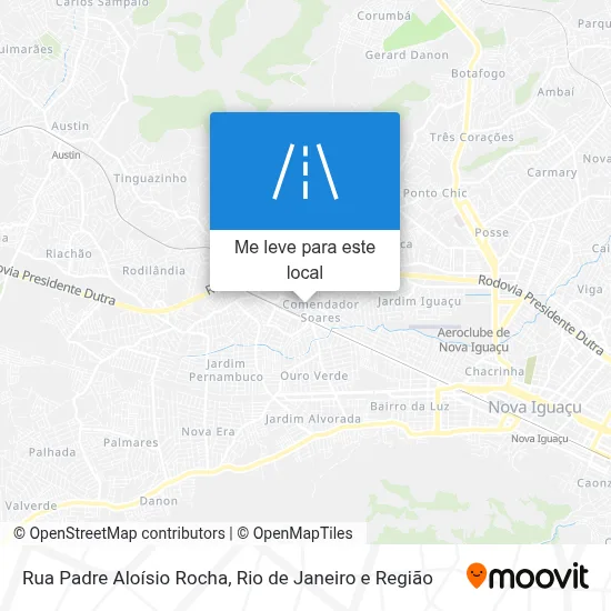 Rua Padre Aloísio Rocha mapa