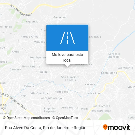 Rua Alves Da Costa mapa