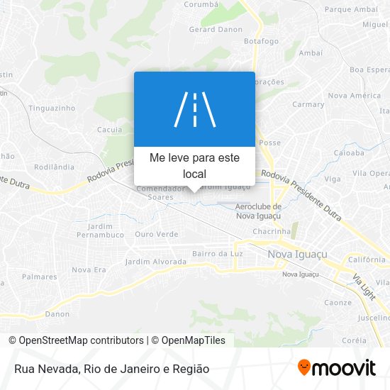 Rua Nevada mapa