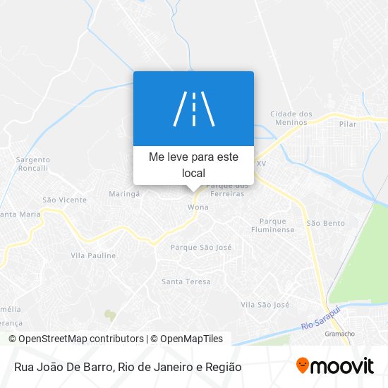 Rua Joāo De Barro mapa