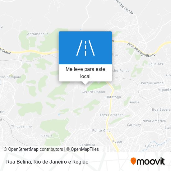 Rua Belina mapa